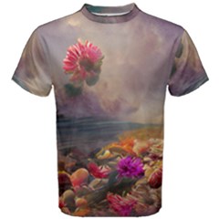 Floral Blossoms  Men s Cotton T-shirt by Internationalstore