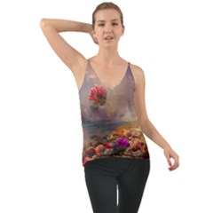Floral Blossoms  Chiffon Cami by Internationalstore