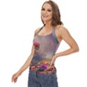 Floral Blossoms  Basic Halter Top View2