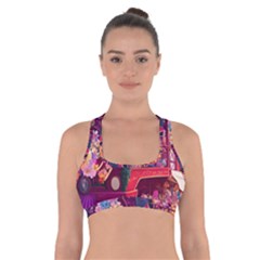 Fantasy  Cross Back Sports Bra by Internationalstore