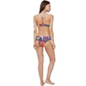 Colorful Shapes On A Purple Background Banded Triangle Bikini Set View4