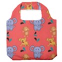 Elephant Monkey Dog Cartoon Premium Foldable Grocery Recycle Bag View1