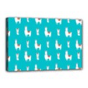 Lama Alpaca Animal Pattern Design Canvas 18  x 12  (Stretched) View1