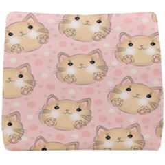 Cat Pattern Pink Cartoon Seat Cushion by Pakjumat