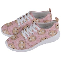 Cat Pattern Pink Cartoon Men s Lightweight Sports Shoes by Pakjumat