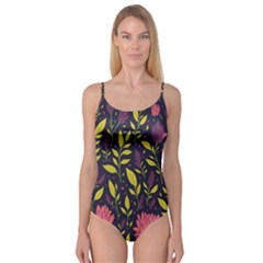 Flower Pattern Design Camisole Leotard  by Pakjumat