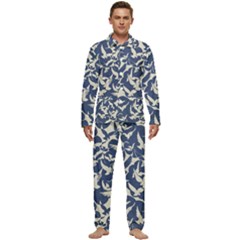 Bird Animal Animal Background Men s Long Sleeve Velvet Pocket Pajamas Set by Pakjumat