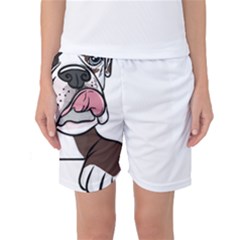 Boxer Dog T- Shirt Tri Colored Boxer T- Shirt Women s Basketball Shorts by JamesGoode
