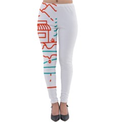 Burger T- Shirt Burger Shop In Nature T- Shirt Lightweight Velour Leggings by JamesGoode