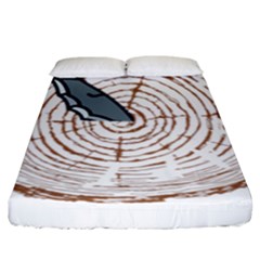 Bushcraft T- Shirt Bushcraft Wilderness Living T- Shirt Fitted Sheet (king Size) by JamesGoode