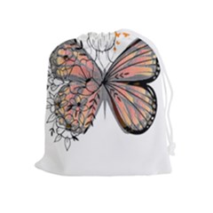 Butterflies T- Shirt Butterfly T- Shirt Drawstring Pouch (xl) by JamesGoode