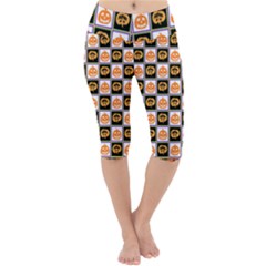 Lantern Chess Halloween Lightweight Velour Cropped Yoga Leggings by Pakjumat