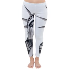 Funny Statue Of Liberty Parody Classic Winter Leggings by Sarkoni