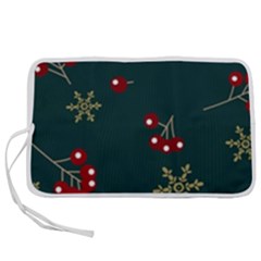 Christmas Festive Season Background Pen Storage Case (m) by uniart180623