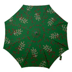 Christmas December Background Hook Handle Umbrellas (large) by uniart180623
