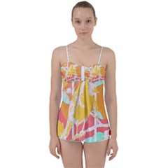 Birds Illustration T- Shirtbird T- Shirt (4) Babydoll Tankini Set by EnriqueJohnson