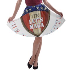 Trump 2024 The Final Battle A-line Skater Skirt by 13stars