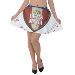 Trump 2024 The Final Battle Velvet Skater Skirt by 13stars