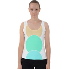 Circle T- Shirt Geo Metric Hues T- Shirt Velvet Tank Top by EnriqueJohnson