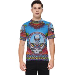 Grateful Dead Wallpapers Men s Short Sleeve Rash Guard by Sarkoni