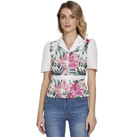 Hawaii T- Shirt Hawaii Branch Creative T- Shirt Puffed Short Sleeve Button Up Jacket by EnriqueJohnson