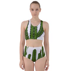 Cactus Desert Plants Rose Racer Back Bikini Set by uniart180623
