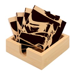 Stormtroopers Sci Fi Mask Bamboo Coaster Set by uniart180623