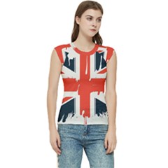 Union Jack England Uk United Kingdom London Women s Raglan Cap Sleeve T-shirt by uniart180623
