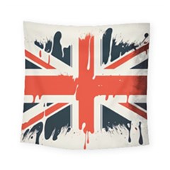 Union Jack England Uk United Kingdom London Square Tapestry (small) by uniart180623
