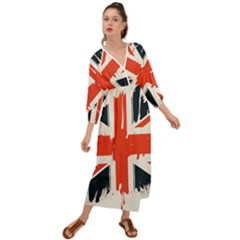 Union Jack England Uk United Kingdom London Grecian Style  Maxi Dress by uniart180623