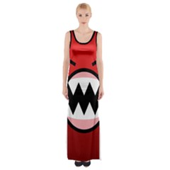 Funny Angry Thigh Split Maxi Dress by Ket1n9