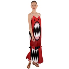 Funny Angry Cami Maxi Ruffle Chiffon Dress by Ket1n9