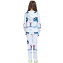 Cute White Cat Blue Eyes Face Kids  Tracksuit View2