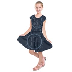 Minimalistic Knowledge Mathematics Trigonometry Kids  Short Sleeve Dress by Ket1n9