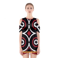 Toraja Pattern Ne limbongan Shoulder Cutout One Piece Dress by Ket1n9