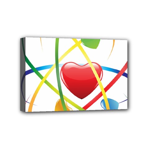 Love Mini Canvas 6  X 4  (stretched) by Ket1n9