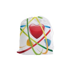 Love Drawstring Pouch (medium) by Ket1n9