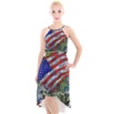 Usa United States Of America Images Independence Day High-Low Halter Chiffon Dress  View1