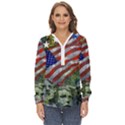 Usa United States Of America Images Independence Day Zip Up Long Sleeve Blouse View1