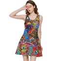 Art Color Dark Detail Monsters Psychedelic Inside Out Racerback Dress View1
