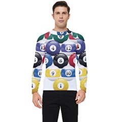 Racked Billiard Pool Balls Men s Long Sleeve Rash Guard by Ket1n9