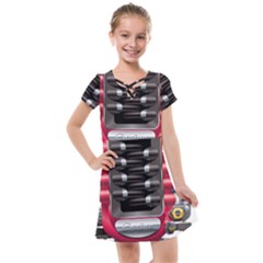 Car Engine Kids  Cross Web Dress by Ket1n9