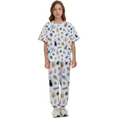 Insect Animal Pattern Kids  T-shirt And Pants Sports Set by Ket1n9
