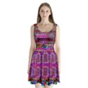 Technology Circuit Board Layout Pattern Split Back Mini Dress  View1
