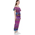 Technology Circuit Board Layout Pattern Bardot Ruffle jumpsuit View3