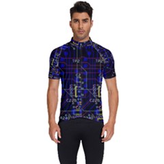 Technology Circuit Board Layout Men s Short Sleeve Cycling Jersey by Ket1n9
