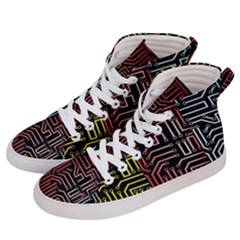 Circuit Board Seamless Patterns Set Women s Hi-top Skate Sneakers by Ket1n9