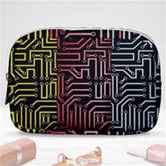 Circuit Board Seamless Patterns Set Make Up Pouch (small) by Ket1n9