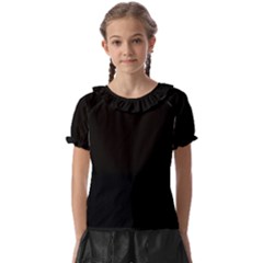 Black Kids  Frill Chiffon Blouse by Ket1n9