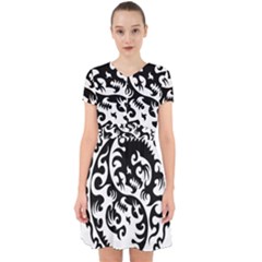 Ying Yang Tattoo Adorable In Chiffon Dress by Ket1n9